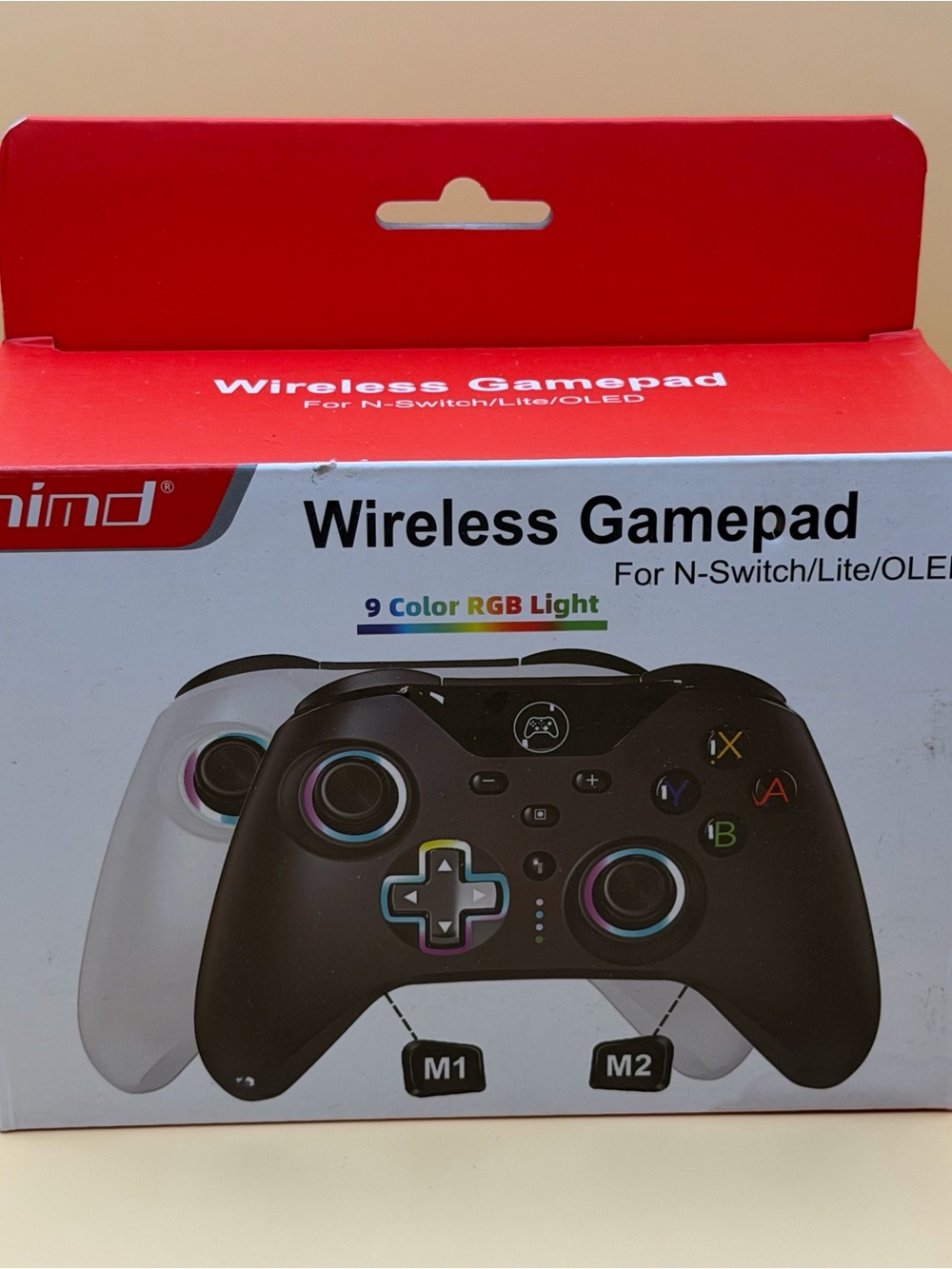 Wireless Black Gamepad Controller for Nintendo Switch - RGB Light